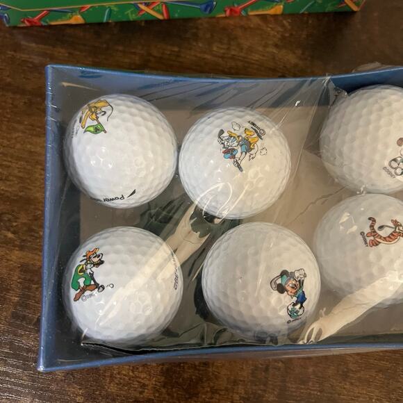 6 Vintage Pinnacle Golf Balls Mickey Mouse Tigger Disney Characters Power 392 - Picture 10 of 10